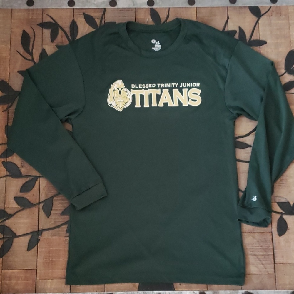 Badger Hunter Green Under Shirt Blessed Trinity